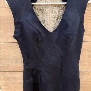 Elegant Black Sleeveless Dress, Black Halo,XS Designer